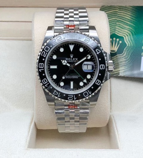 로렉스 GMT 마스터 2 블랙 스틸 40MM 남성시계 116710